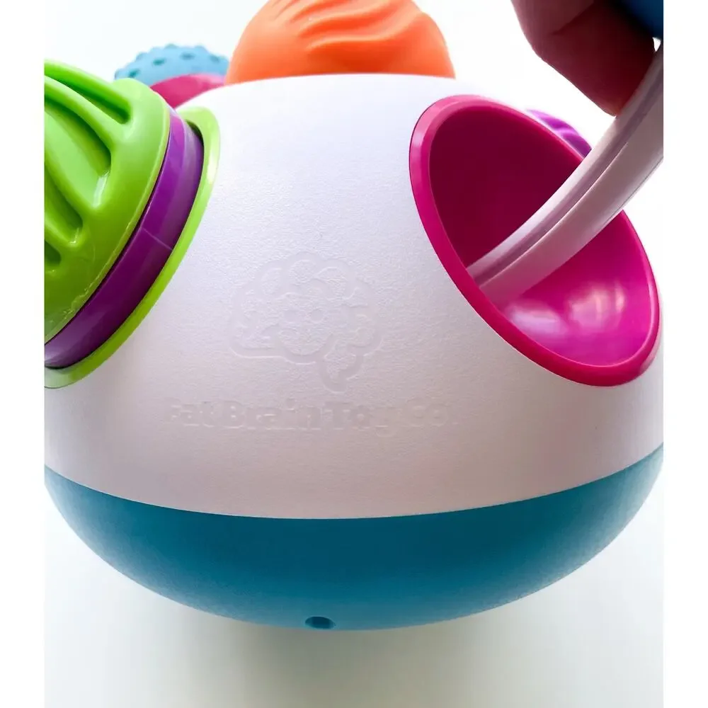 Fat Brain Toys Klickity Baby Colorful Developmental Sensory Toy